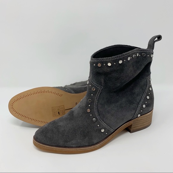 Dolce Vita Tobin Studded Bootie Anthracite Suede - Picture 8 of 8